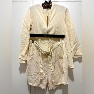 NWT Lido 2 piece set Paros set Medium sizes 6-10 in oat 100% cotton Bali